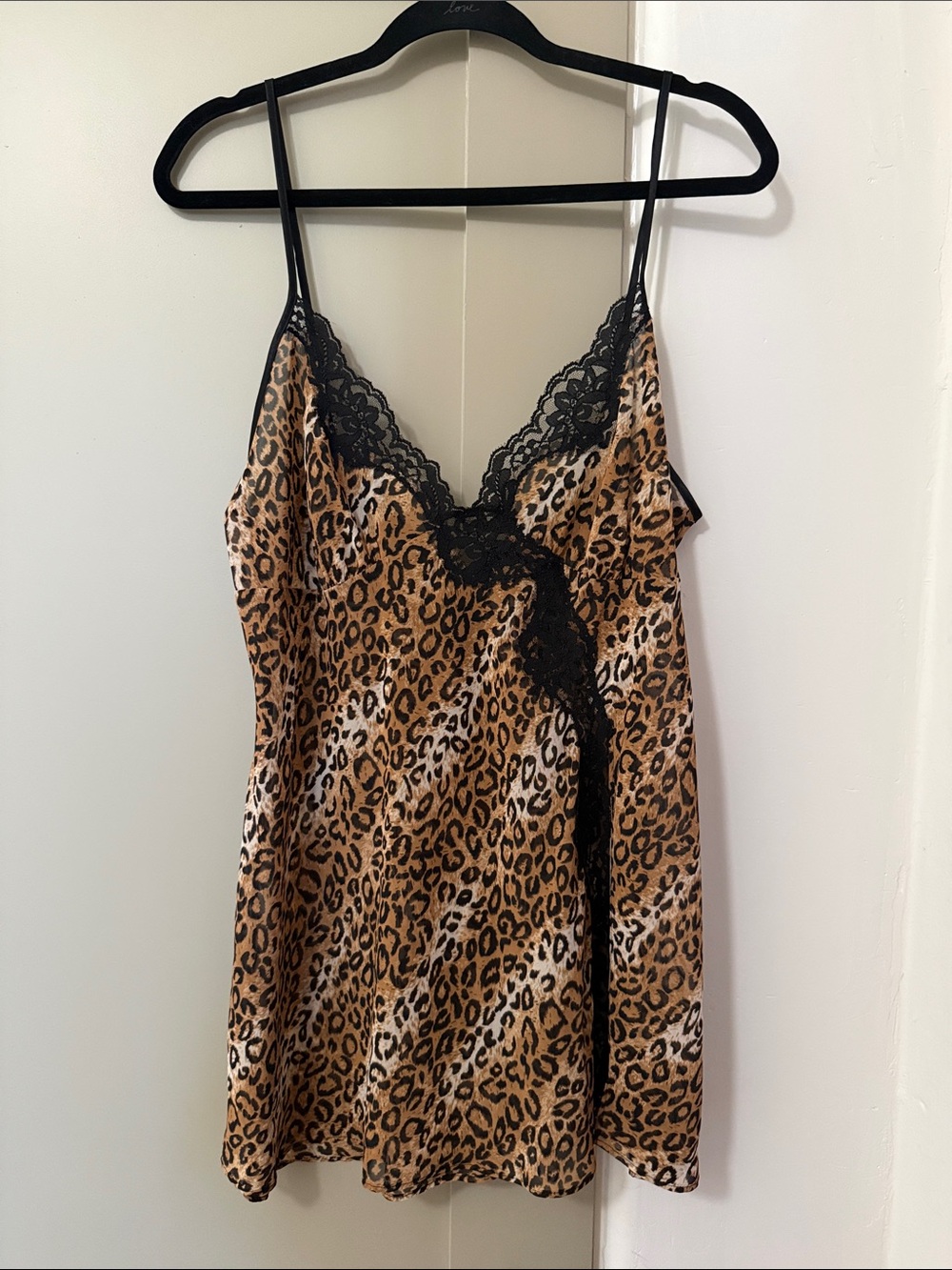 Leopard Lace Slip Dress